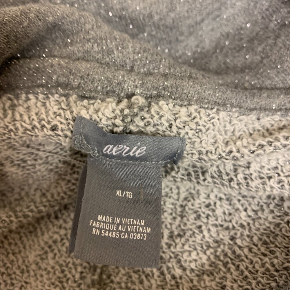 Aerie  tunic pullover grey metallic activewear loungewear activewear SZ XL - Picture 6 of 10